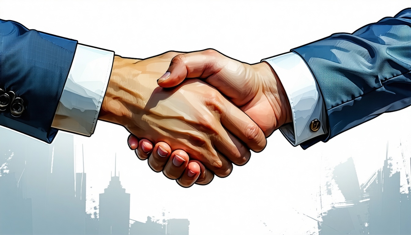 Partner mit BIMI schüttelt Hände-3